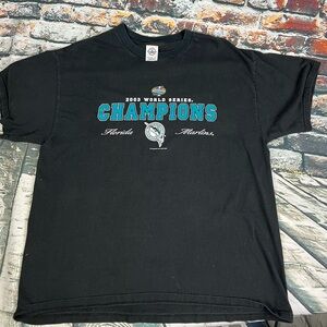 Vintage 2003 Florida Marlins World Series Champions  Size‎ XL Black MLB